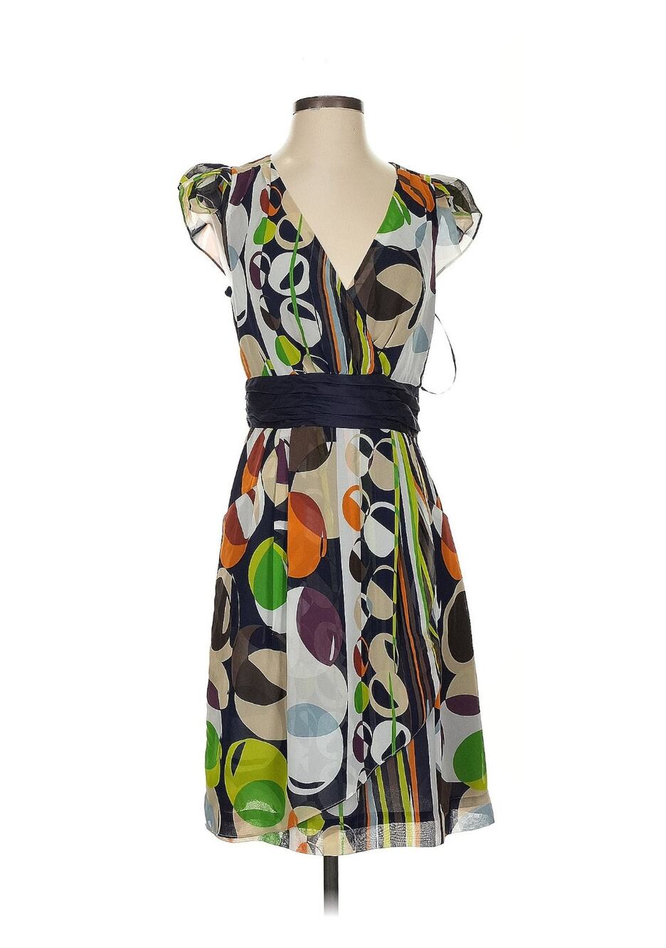 Moulinette Soeurs size 2 A-line Geometric Pattern Dress with pockets